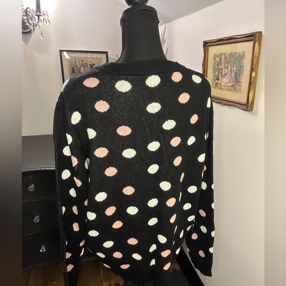 Polka dot PopSugar sweater size XL - Picture 6 of 10